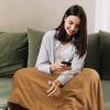 71x24In USB Heated Shawl Wearable Heating Blanket Electric Throw Wrap Indoor Outdoor with Zipper 3 Heating Levels Machine Washable for Outdoor Home Of